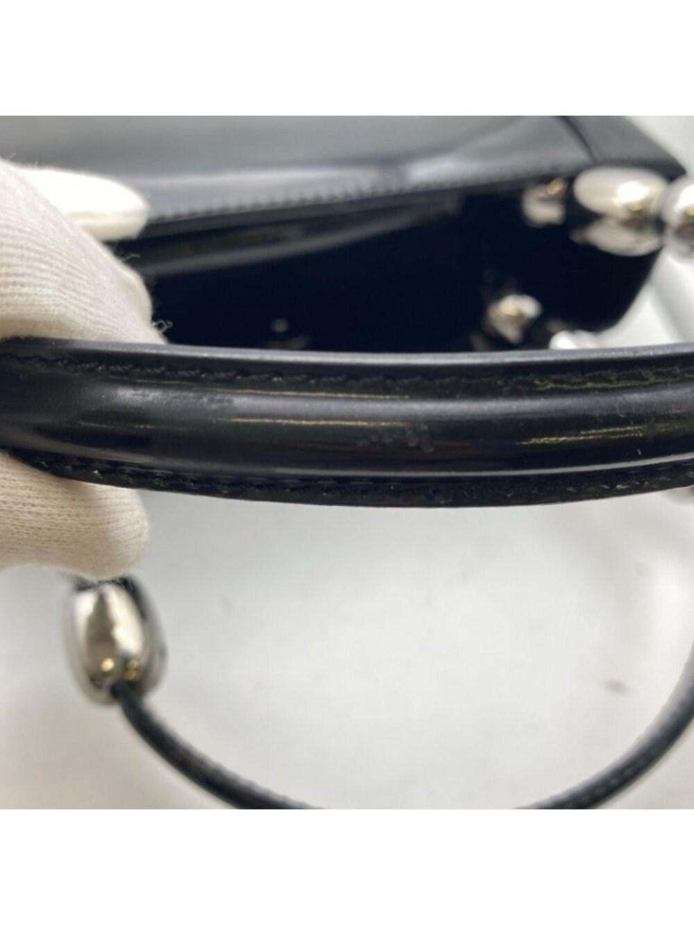 Dior Handbag Maris Pearl Enamel Black - Picture 15 of 15